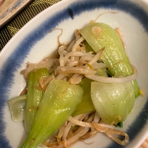 青梗菜と桜海老の生姜さっと煮